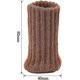 thumbnail image 2 of 24 Pairs of Anti-Slip Knit Furniture Socks for Chair Legs, to Prevent Scratches and Reduce Noise, Move Easily (Brown), 2 of 5