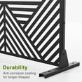 thumbnail image 5 of MAYEERTY 72" × 47" Outdoor Privacy Screen, Metal Decorative Screen, Black, 5 of 10