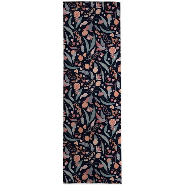 TILLY FRUIT JUMBLE MIDNIGHT NAVY Area Rug By Kavka Designs