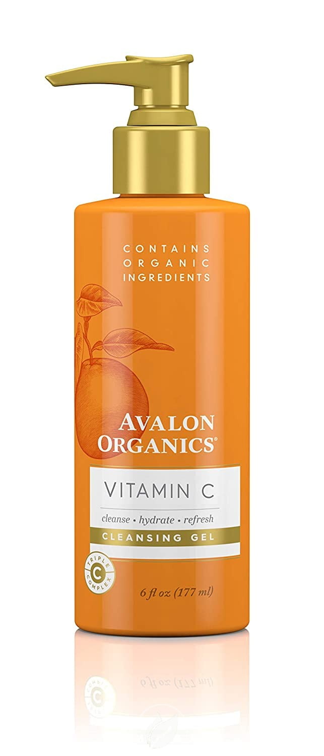 (3 Pack) AVALON ORGANIC BOTANICALS Vitamin C Cleansing Gel 6 OUNCE