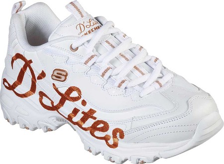 skechers d lites womens orange