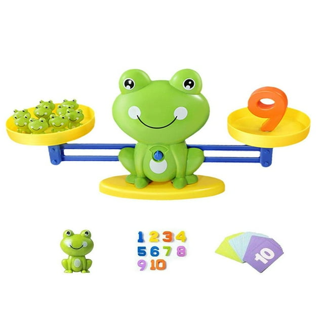 CAIROYAR Juguetes para contar ranas Actividades de aprendizaje preescolar Juego de matemáticas de equilibrio de ranas √е ёт ∫ё