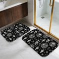 thumbnail image 5 of Skull and Hand Gothic Pattern Bath Mat Set Of 2,Non-Slip Rug for Bathroom,Kitchen,Bedroom,Entrance, 30x17 and 23.5x15.7 Inches, 5 of 5
