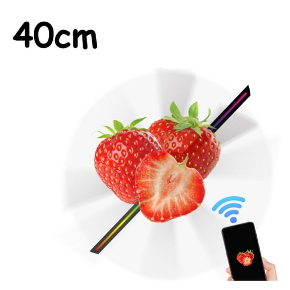 Hologram Fan Projector, 15.74" 3D Holographic Display Air Fan Video Projector 3d Display Advertising Logo Light Advertising Holographic Display HD ,Novel Advertising Tool