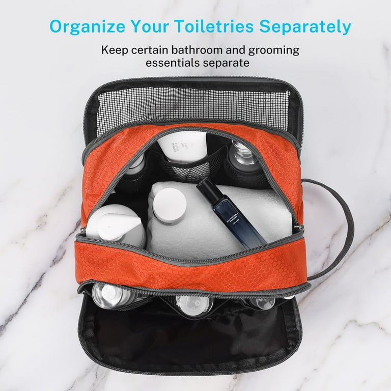 Gonex Travel Toiletry Bag, Compact Size Nylon Organizer, Large