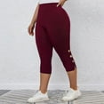 thumbnail image 6 of jjayotai Womens Long Pants Clearance Women's Slim Yoga Solid Color Comfortable Casual Sports Pants Capris, 6 of 9