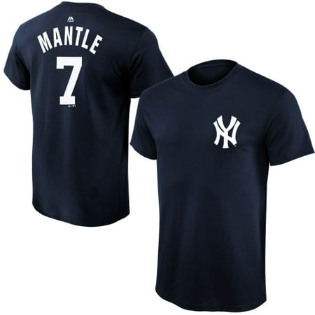 Issue Mickey Mantle - Mickey Mantle New York Yankees Majestic Youth Cooperstown Collection Name & Number T-Shirt - Navy Blue