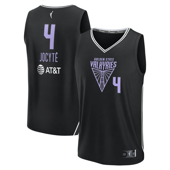 Unisex Fanatics Just- Jocyt- Black Golden State Valkyries Explorer Edition Fast Break Replica Jersey