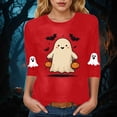thumbnail image 5 of Godom Fall Round Neck T Shirt Funny Halloween Graphic Tee Casual Family Halloween Tops, 5 of 6