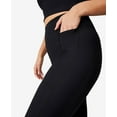 thumbnail image 2 of COTTON ON Women's Active Rib Pocket 7/8 Leggings Black Size 12W, 2 of 3