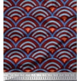 thumbnail image 1 of Soimoi Georgette Viscose Fabric Scales Geometric Fabric Prints By Yard 42 Inch Wide, 1 of 3