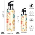 thumbnail image 2 of Yayeee 20oz Insulated Water Bottle Double Wall Stainless Steel with Flip Straw Lid, Beach Pattern, 2 of 7