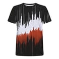 thumbnail image 4 of Wancir Chemises pour Hommes en Liquidation Chemises Imprimées Col Rond Mode Décontractée Manches Courtes Blouses Col Rond, 4 of 4