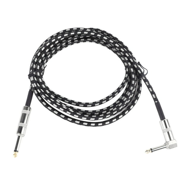 Cable De Guitarra Eléctrica, Cable De Guitarra Núcleo De Cobre Ángulo Recto Conexión Fácil Reducción De Ruido Fácil Almacenamiento Para Rendimiento