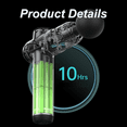 thumbnail image 3 of XIRQI Massage Gun,Muscle Massage Gun with 99 Adjustable Levels, Back Massage with 10-Hour Battery Life and Quiet Operation,Gray, 3 of 8