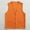 Orange, variant on Yoodem Women's Workwear Vest Solid Relaxed Fit Hip Length V-neck Sleeveless Zipper with 2 Pockets Red 3 XXL