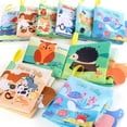 thumbnail image 4 of Baby Cloth Book Soft Crinkle Books Sensory Toy Early Learning Newb0rn Gi, 4 of 8