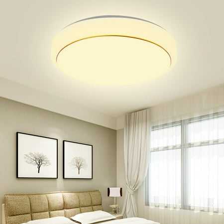 Step Light Fixture Surface Mount - 12/18/24W Modern Round LED Ceiling Light Warm White Dimming Ceiling Down Light Surface Mount Fixture for Living Room Bedroom Supermarket Bar Decor