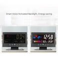 thumbnail image 2 of Electric Desktop Clock Electronic Alarm Colorful LCD Backlight Screen Digital Clock Date Time Calendar Desk Watch, 2 of 6