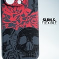 thumbnail image 3 of DARK ROSE (SLIM) Goth Skull Design - Cool Case for Men - Skulls Art Cover - Slim and Flexible (iPhone12ProMax), 3 of 5