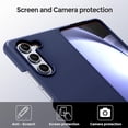 thumbnail image 2 of for Samsung Galaxy Z Fold 5 Case Liquid Silicone Case Gel Rubber Bumper Slim Fit Shockproof Protective Phone Case for Samsung Galaxy Z Fold 5 5G, Night Blue, 2 of 13