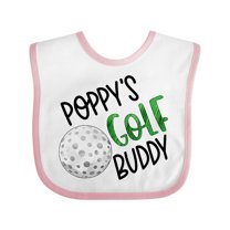 Inktastic Poppy's Golf Buddy with Golf Ball Boys or Girls Baby Bib