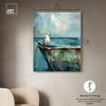 thumbnail image 5 of Seagull And Boat Canvas Coastal Wall Art by Art Remedy, Gallery Wrapped, 36" x 45", 5 of 7
