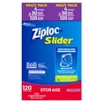 Ziploc Slider Storage Bags, Gallon, 120 ct