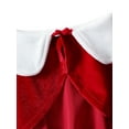 thumbnail image 3 of Fashnice Ensemble 2 Pcs pour Enfants avec Robes à Châles Manches Longues Robe de Soirée Mignonne Printemps Rouge 90cm, 3 of 7