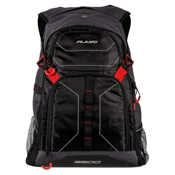 Plano E-Series 3600 Fishing Backpack Tackle Box Water Resistant w/ Pockets Black