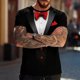 thumbnail image 5 of Tops para hombre, blusas y camisas de manga corta con cuello redondo para hombre, blusas casuales de moda para hombre con cuello redondo, blusas deportivas con mangas cortas, blusas de poliéster para, 5 of 7