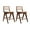Walnut, variant on Dayalane 26" Rattan Counter Height Bar Stools Set of 2, French Bar Stools with Cane Back, Wooden Farmhouse Kitchen Chairs Counter Stools with Footrest for Kitchen Island Bistro Bar, Beige