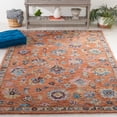 thumbnail image 2 of SAFAVIEH Blossom Moema Floral Area Rug, Rust/Blue, 4' x 6', 2 of 8