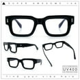 thumbnail image 2 of Retro Vintage Style Thick Plastic Horn Rim Blue Light Filter Computer Glasses Black, 2 of 8