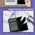 thumbnail image 3 of 6in Pocket Calculator with Notepad, 10 Digits Scientific Calculator, Fordable Office Calculator, Silent Design, Blue Matte LCD Screen, Lightweight and Portable, 3 of 8