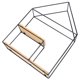 thumbnail image 5 of unbranded 1Ud Pared Rack De Hierro Y Madera Estilo Estante Decorativo Organizador Para Dormitorio, 5 of 8