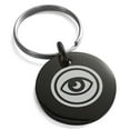thumbnail image 1 of Stainless Steel Telekinesis Element Rune Engraved Small Medallion Circle Charm Keychain Keyring, 1 of 1