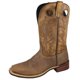 thumbnail image 1 of Bota de vaquero de cuero marrón envejecido de madera de 11 "para hombre - Talla EE. UU.: 11.5 Smoky Mountain Boots 4052-11.5D, 1 of 1
