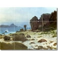 thumbnail image 1 of Ceramic Tile Mural-Albert Bierstadt Waterfront Painting 4. 24" w x 18" h using (12) 6 x 6 ceramic tiles, 1 of 3
