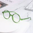 thumbnail image 5 of Men Round Frame Vision Care Women Far Sight Eyewear Anti-UV Blue Rays Reading Glasses Presbyopia Eyeglasses GREEN STRENGTH +2.00, 5 of 8