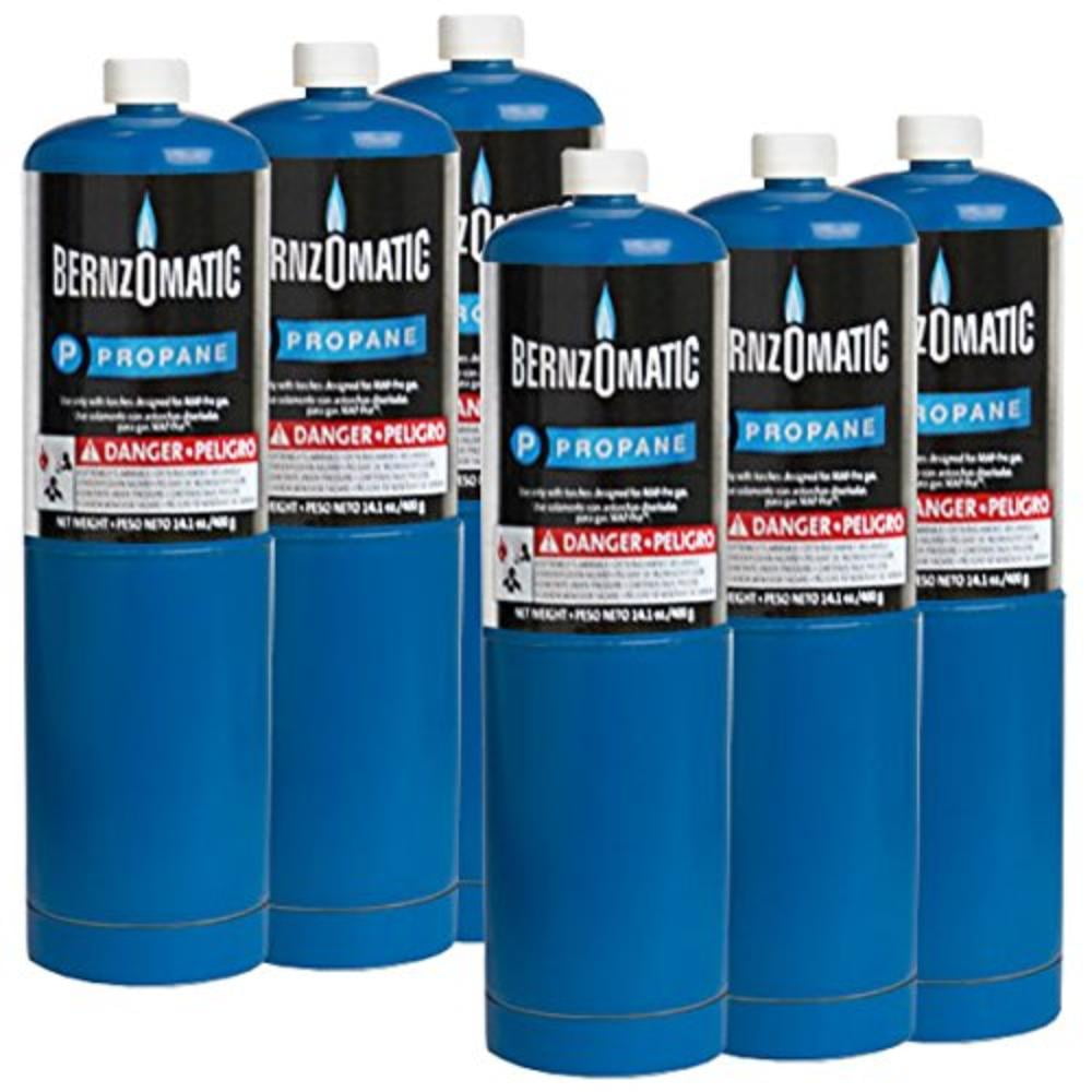 Standard Propane Fuel Cylinder Pack of 6, Fits Pencil Point Burner