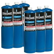 Standard Propane Fuel Cylinder - Pack of 6, Fits Pencil Point Burner Assembly By Bernzomatic