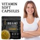 thumbnail image 3 of Suplemento dietético popular de vitamina D3 + K2 en cápsulas blandas (180 cápsulas), 3 of 7