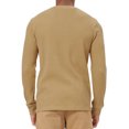 thumbnail image 3 of Ma Croix Mens Heavyweight Thermal Shirt Soft Cotton Active Big and Tall Stretchy Waffle Tee, 3 of 4