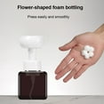 thumbnail image 5 of Rinhoo Foam Bottle Flower Head 250ml Empty Dispenser Travel Portable Dispensing Bottle, White Flower Head, Brown, 5 of 10