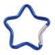 thumbnail image 1 of Llaveros con mosquetón de aleación de aluminio con cierre de resorte en forma de estrella para mochilas, acampadas, senderismo y viajes. Almohadilla de goma antideslizante., 1 of 2