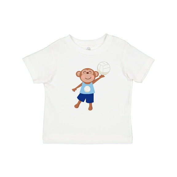 Inktastic Volleyball Player Boys Cute Monkey Boys Baby T-Shirt