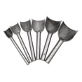 thumbnail image 3 of Herramienta de perforación de costura de grabado de cincel de agujero de forma semicircular de 6 uds, herramientas de artesanía de cuero hechas a mano DIY Advancent TO0088-00B, 3 of 6