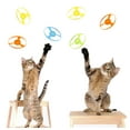 thumbnail image 4 of 15 Pieces Cat Fetch Toy with Colorful Flying Propellers Set, Cat Playing Tracking Interactive Toys for Kitten Chasing Training Hunting, 4 of 6