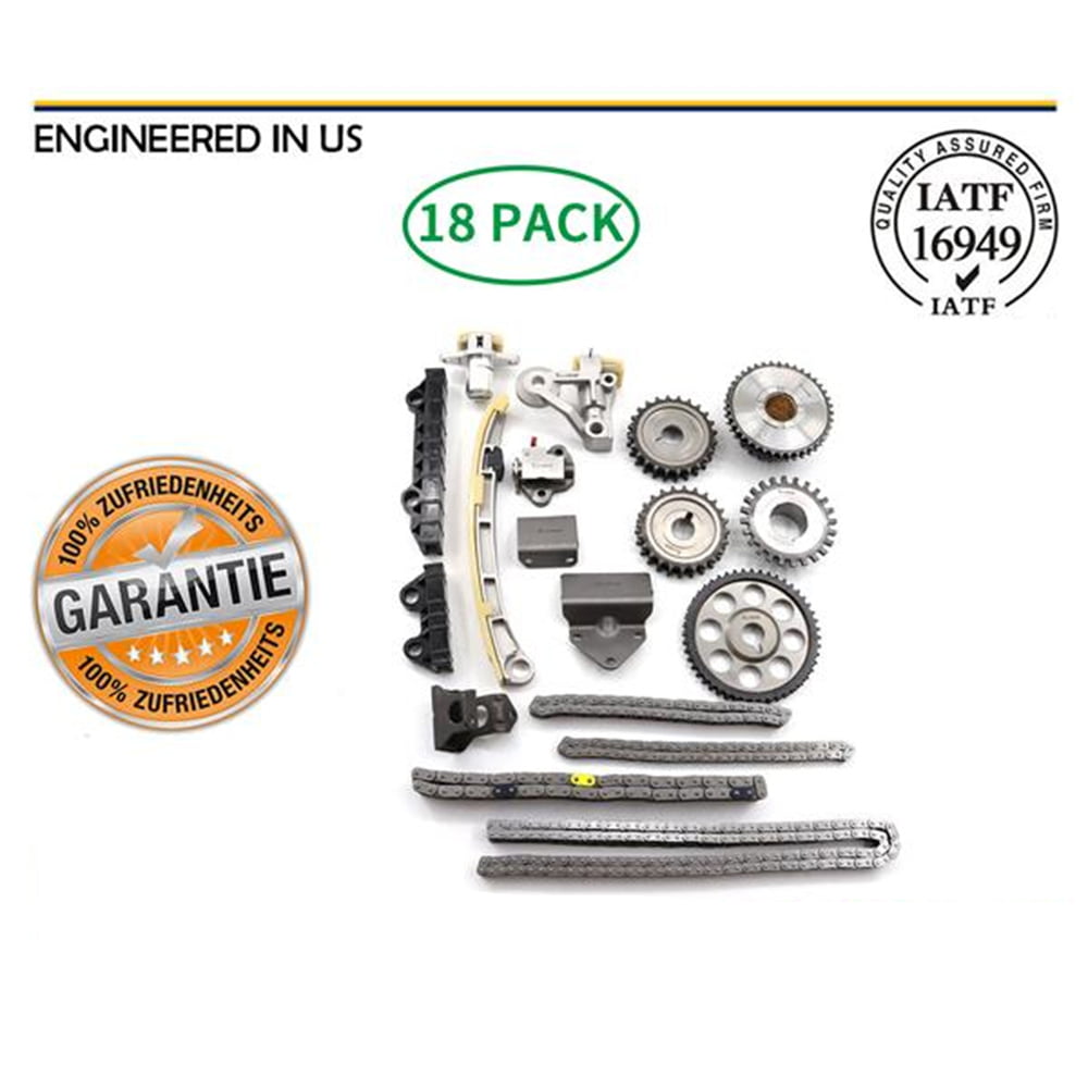 SCITOO Engine Timing Chain Kit Water Pump H25A H27A fits for Suzuki Chevy 2.5 2.7 